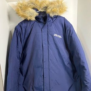 Gen 2 sports, bomber Puffer coat with fur lined hoodie